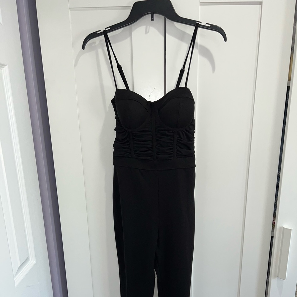 (NEVER WORN) Black Fashion Nova Pant Jumpsuit